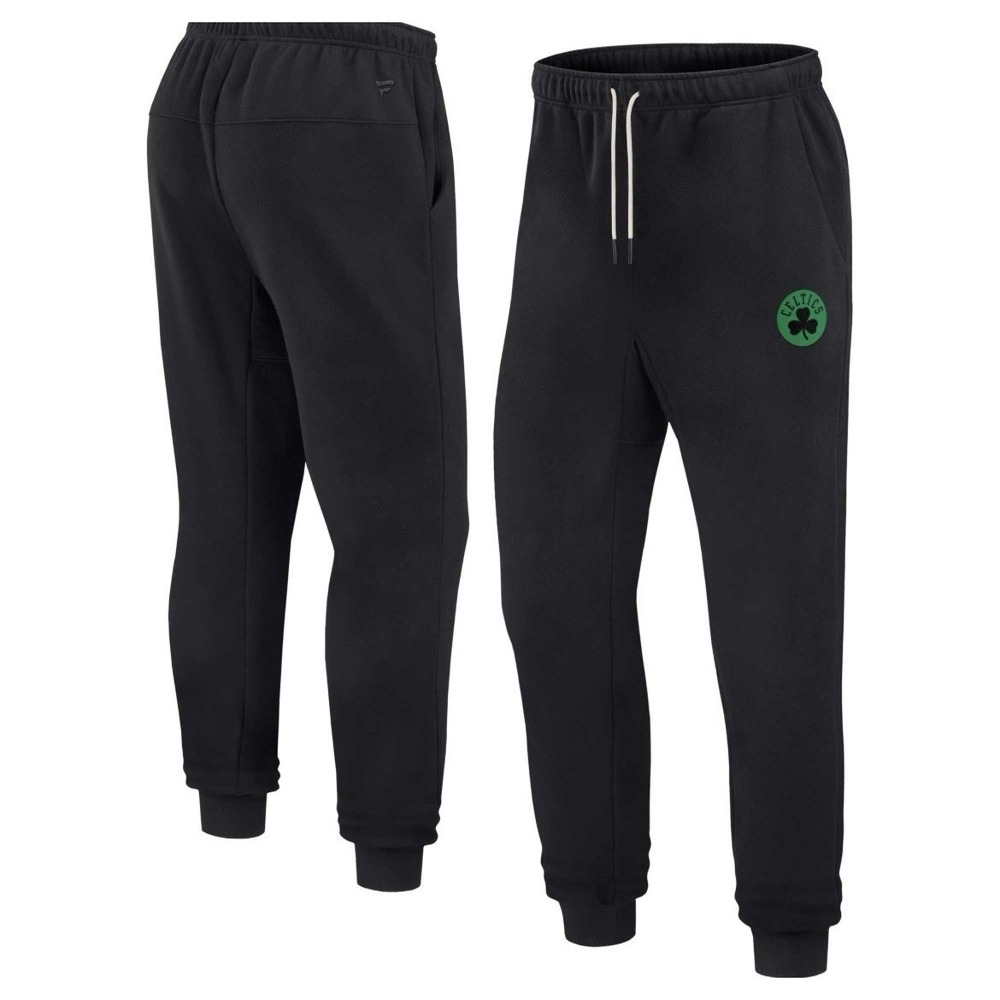Boston Celtics NBA Basketball Joggers Black Logo Pant Medium